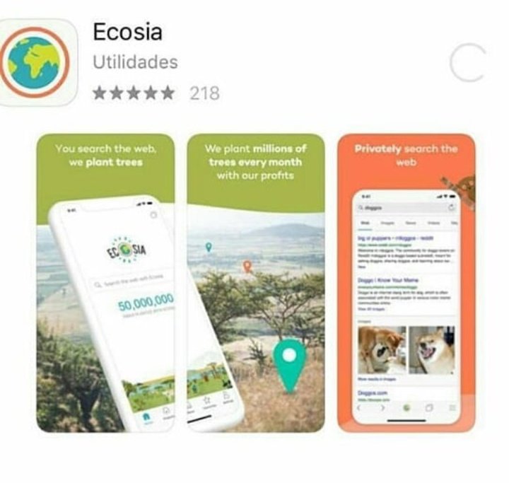 MaisMeses's tweet photo. UTILIDADE PÚBLICA

Ecosia-  Funciona da mesma forma que o Google, porém tem um diferencial, a cada 45/50 pesquisas feitas nele, é plantada uma árvore em qualquer parte do mundo! https://t.co/Neq3e1lXSH