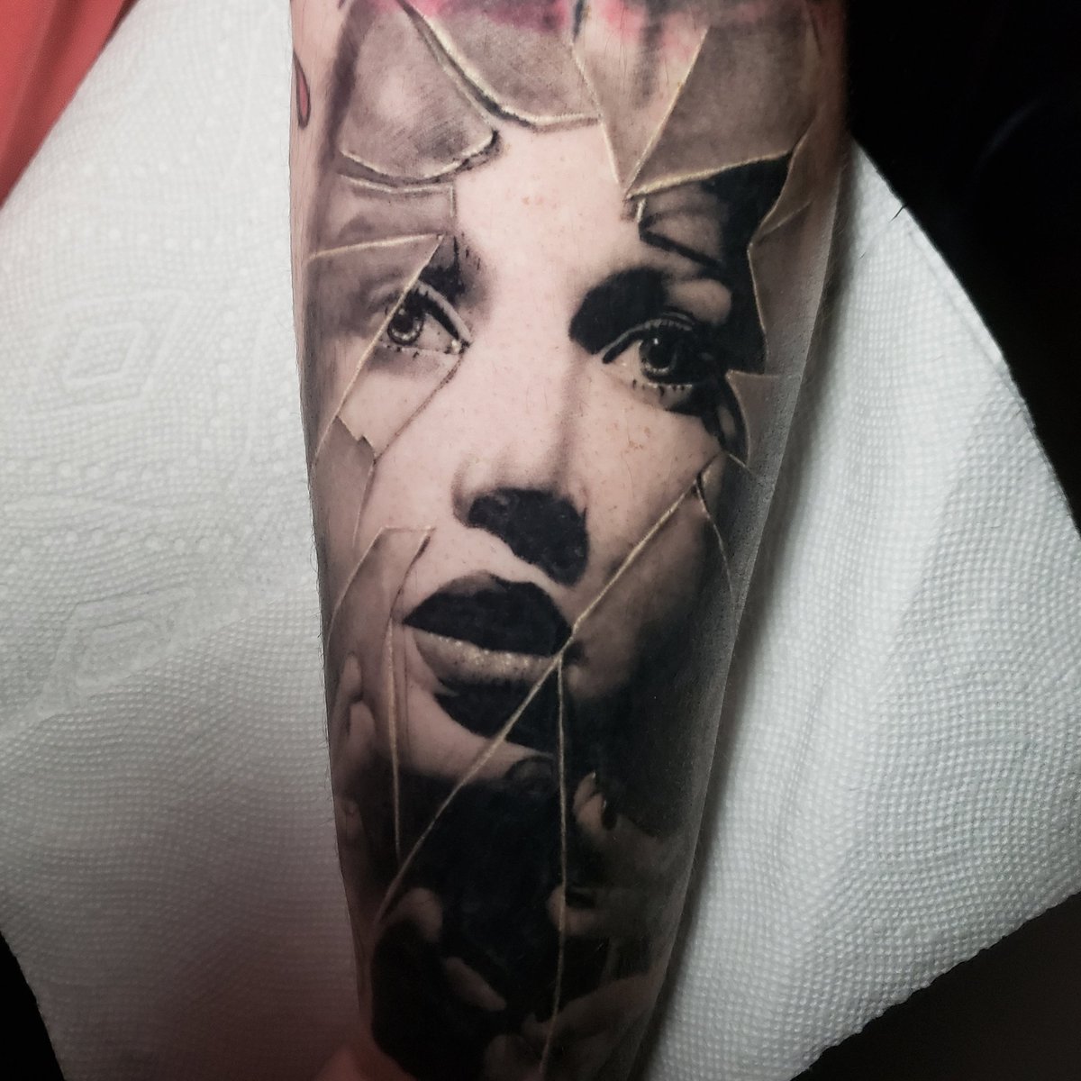 Broken Glass Tattoo - Beauty And The Beast Broken Glass Tattoo Beauty