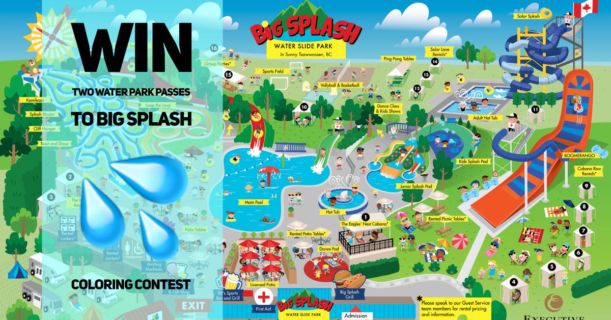 BigsplashPark's tweet photo. #bigsplashincolor Weekly Contest - Chance to WIN Two Water Slide Park Passes ($63 value) in sunny, Tsawwassen, BC.  Winner announced Aug 8th.  Details here: https://t.co/4lsVCcWJ54 https://t.co/0S5MXL4tfI