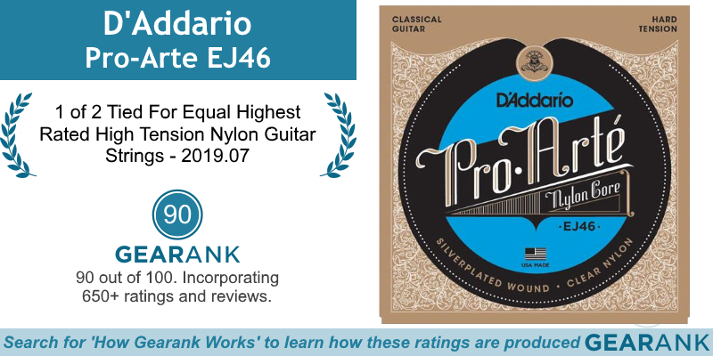 GearankMI's tweet photo. The D'Addario (@DaddarioandCo) Pro-Arte EJ46 is 1 of 2 tied for Equal Highest Rated High Tension Nylon Guitar String Set:
https://t.co/rMQOuRwCSw
#DAddario #ClassicalGuitarStrings #NylonGuitarStrings #GuitarStrings #MusicGear https://t.co/4s9Su22J29
