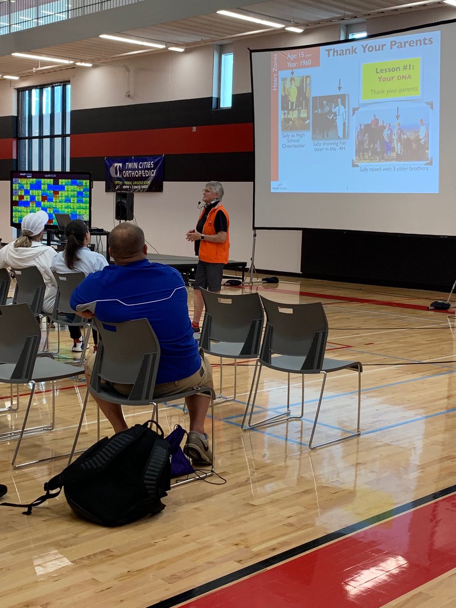 peconnection's tweet photo. @sallyedwards has a 100 teachers wearing Heart Rate sensors and on the @HeartZonesInc “Big Board”! #PhysEdConnections #PhysEd https://t.co/cwXUzdeHS0