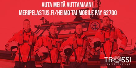 Jos haluat antaa tukesi vapaaehtoisille meripelastajille, liity Meripelastajaheimoon meripelastus.fi/heimo. Mobile Pay 62700 ohjaa myös tukesi meripelastajille. Kiitos, kun autat meitä pysymään vesillä! #vapaaehtoiset #meripelastajat #meripelastus #kiitos #SAR