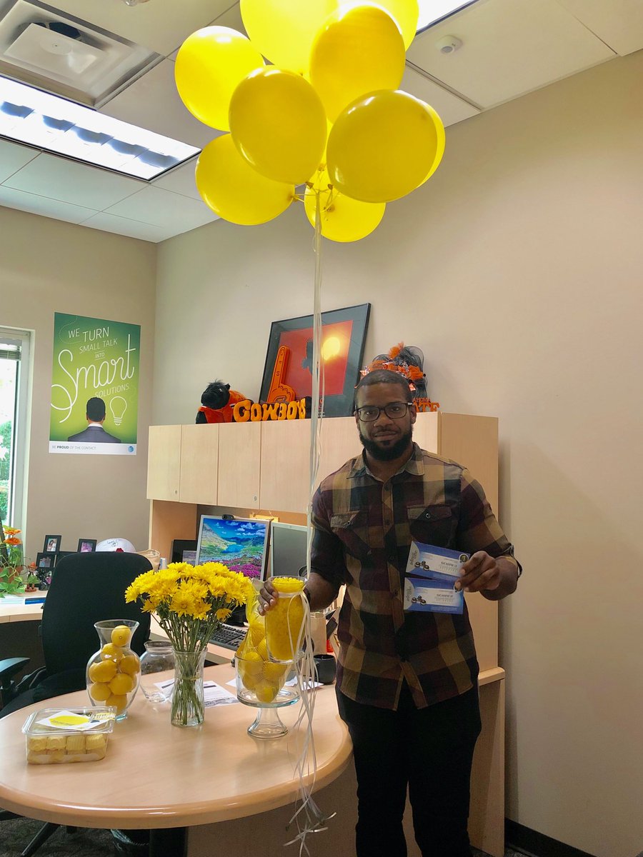 We have a winner! Jamel Fitts guessed the closest number of Jelly beans in the jar! ⁦<a href="/be_okc/">OKCBeProud</a>⁩ ⁦<a href="/AlexsLemonade/">Alex's Lemonade Stand Foundation</a>⁩ #TeamGarcia #OOPBeProud #onecupATTatime