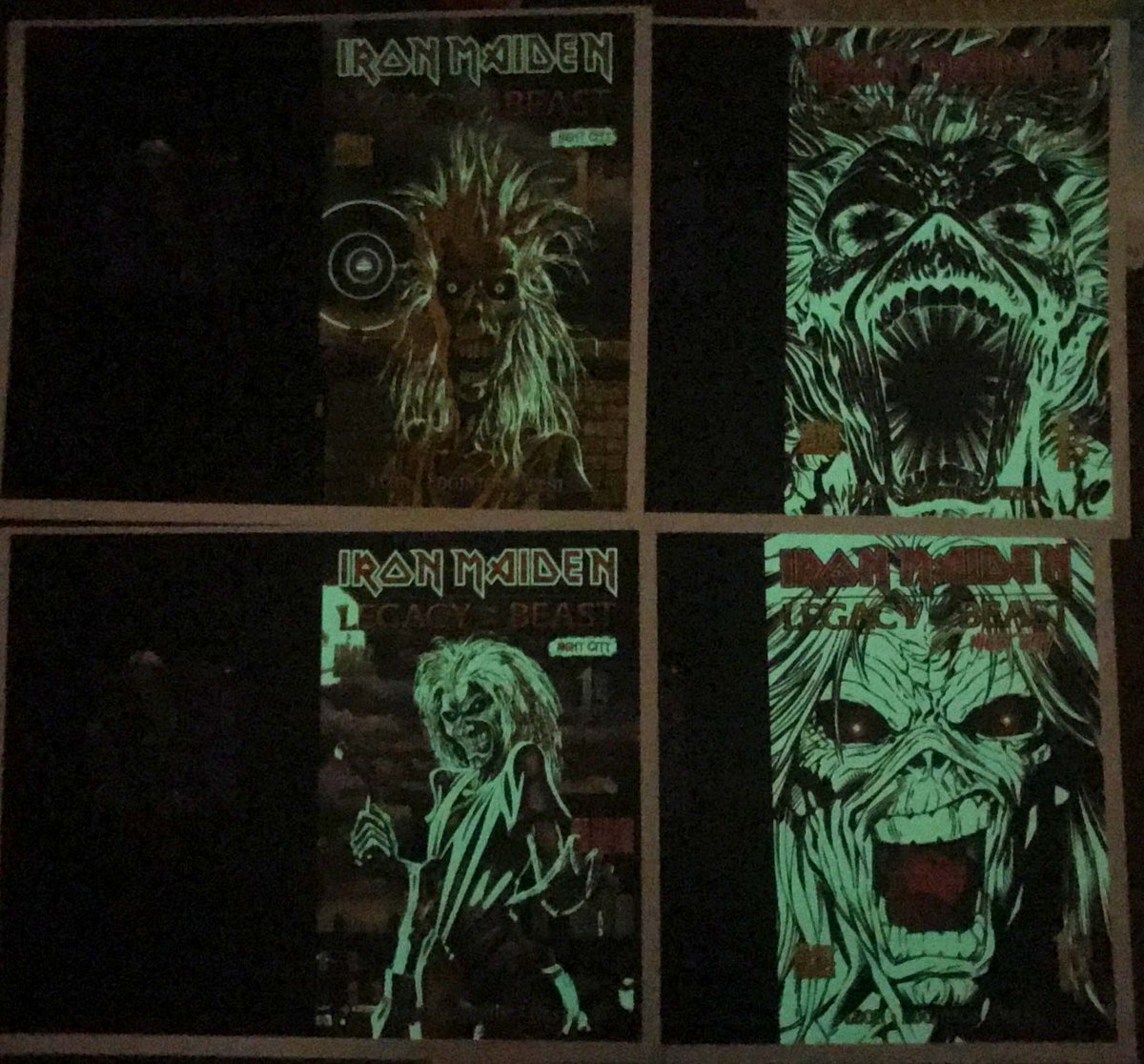 WallaceCarlson's tweet photo. Having fun in the Press Room recently. Check out the cool effects utilizing our newest UV Glow in the Dark coating’s for the new project featuring heavy metal band Iron Maiden.
It turned out just awesome!!! #design #print https://t.co/1rUWdM5j2W