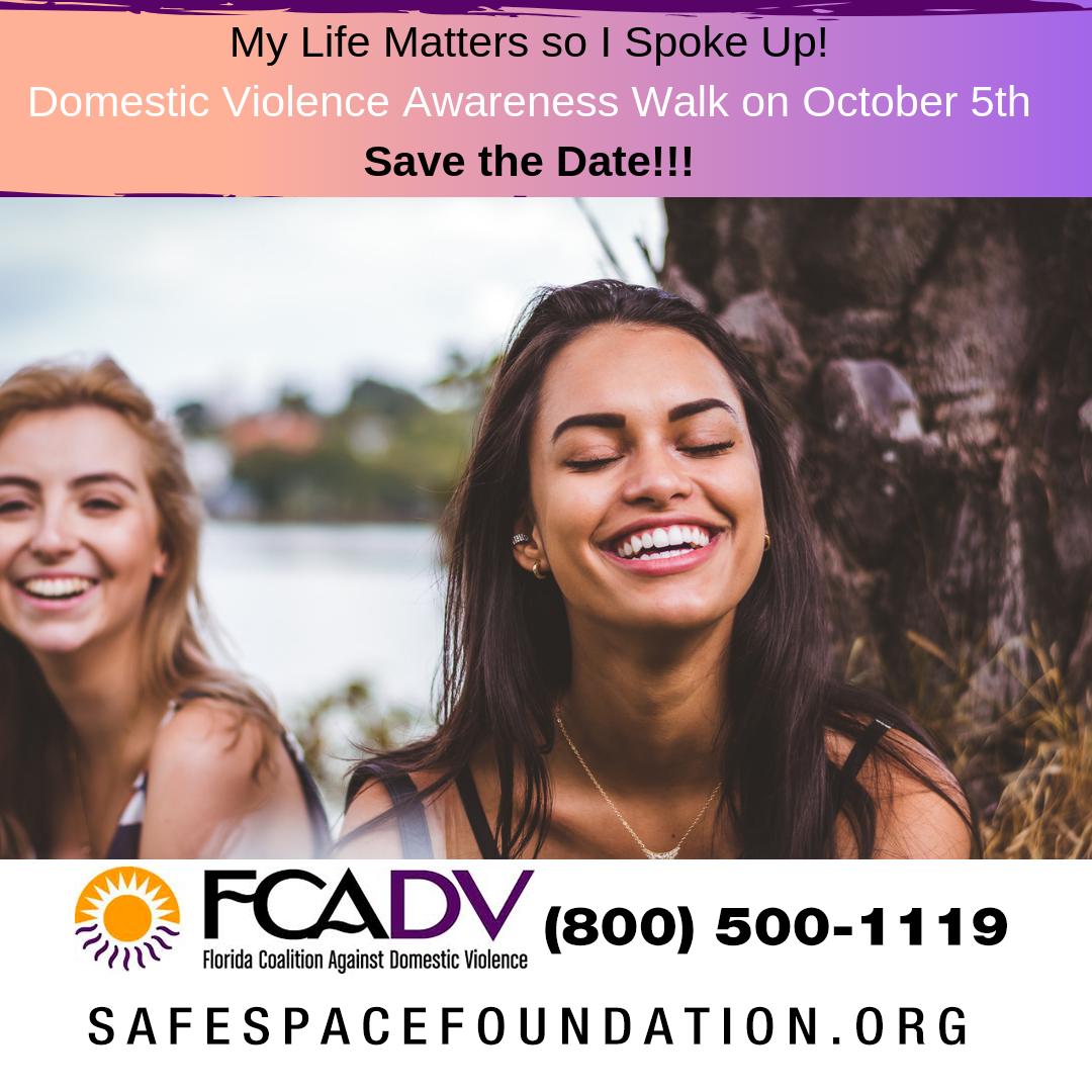 SafespaceInc's tweet photo. My Life Matter So I Spoke Up! No to Domestic Violence. Call Florida Hotline 1-800-500-1119 #stopdomesticviolence domesticviolence #safespacefoundation https://t.co/d1jvFvDlML https://t.co/jUbJDGUFet