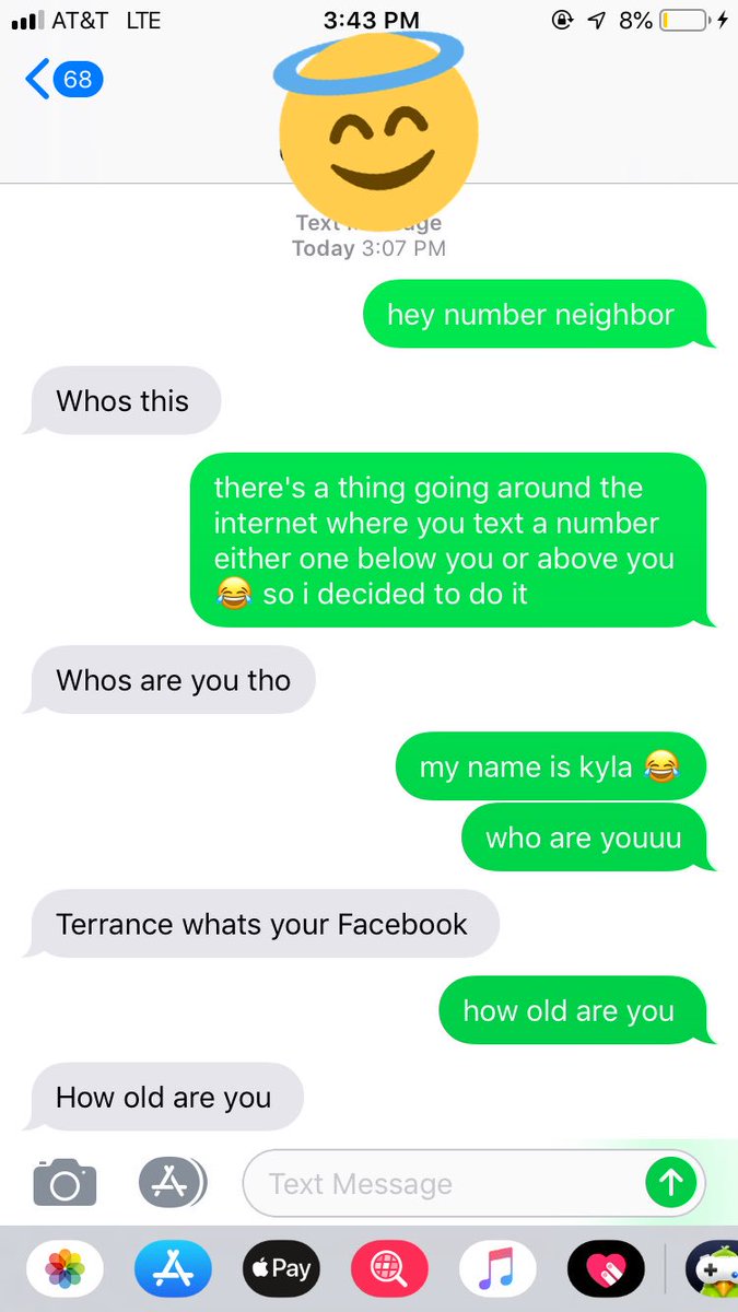 kylaaa_williams's tweet photo. i texted my number neighbor.. and his gf texted me 😂😂😂😂😂😂 YALL i’m laughing https://t.co/dDWtRrS5o1