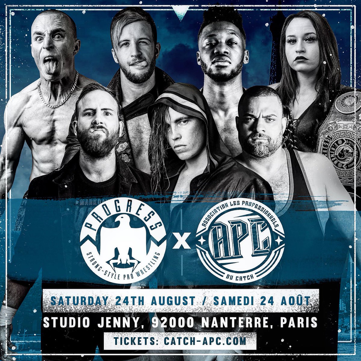 APCcatch's tweet photo. PROGRESS X APC - 24/08/2019 @ThisIs_Progress - Billetterie : https://t.co/KWRRUFBCC6
#apccatch https://t.co/7fZ0gzsj8J