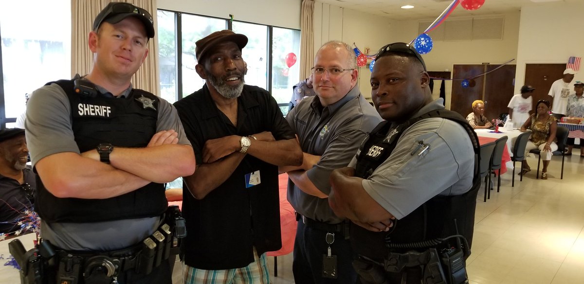 DurhamSheriff's tweet photo. #NNO2019 continues. Sheriff @cf_birkhead made his next stop at #JJHenderson where he spent some time hearing about the needs of seniors in the community #NNODCSO https://t.co/P5sm1XK7n4