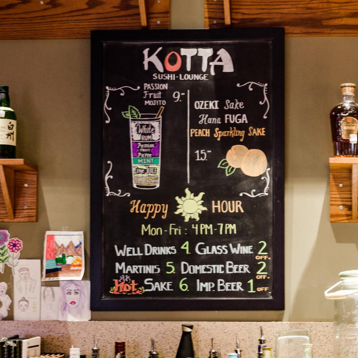 Come join us for our unique drinks. #kotta #kottasushi #sushi #frisco #friscofoodies #friscoeats #friscotexas #texaseats