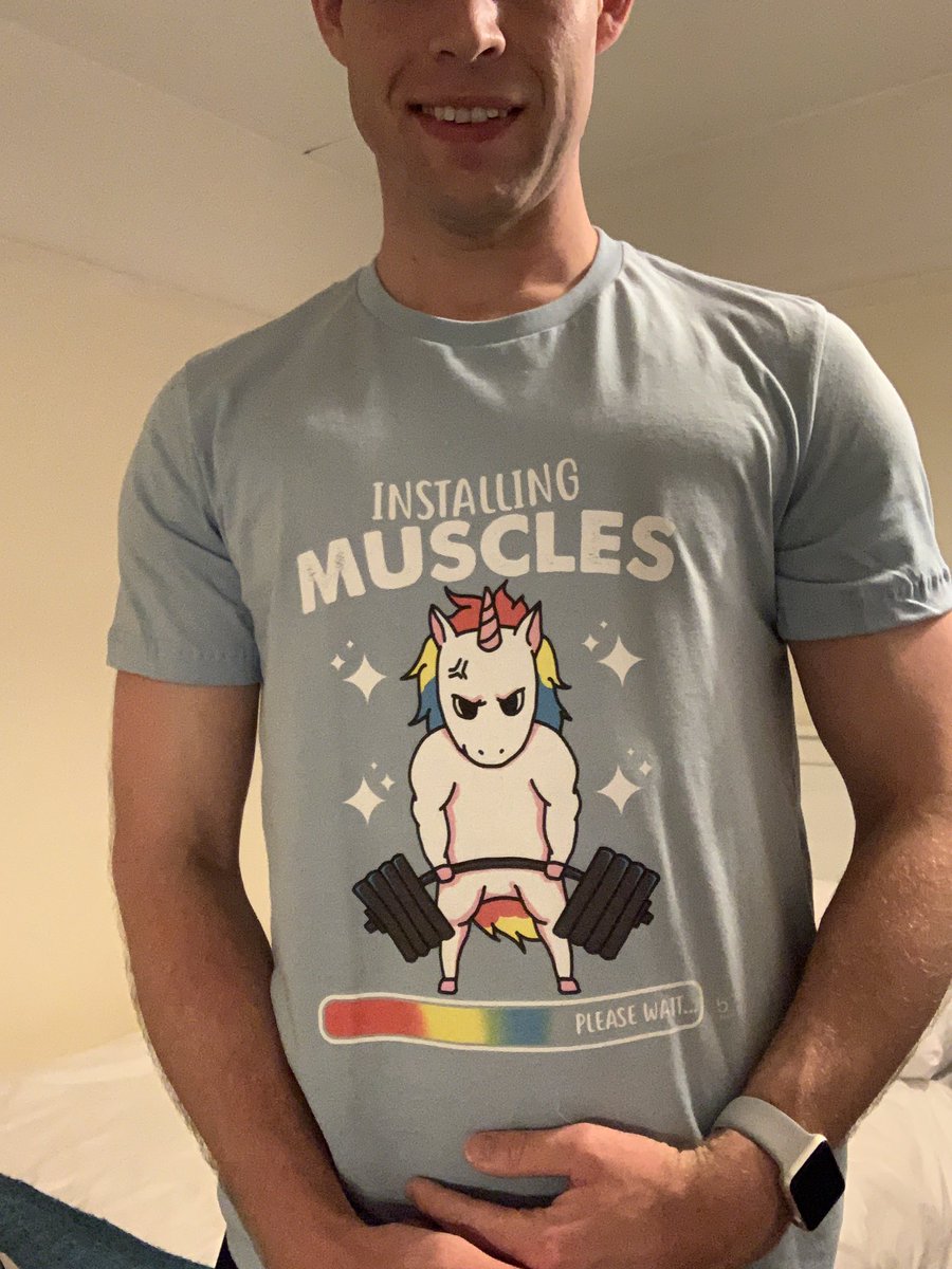 timmy_uk's tweet photo. New workout t-shirt will be going to the gym tomorrow morning #installingmuscles #progresspic https://t.co/FoA1Qo9zpU