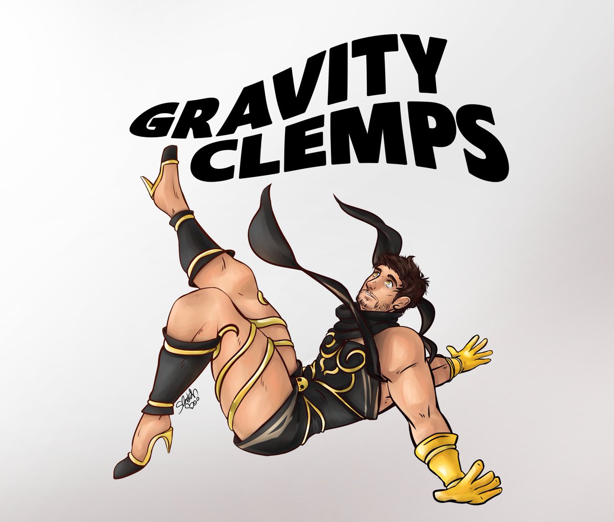 aDynamiteBoy's tweet image. .@MrClemps made an amazing video on Gravity Rush, one of my favourite games, so I just had to draw him in Kat's outfit.
