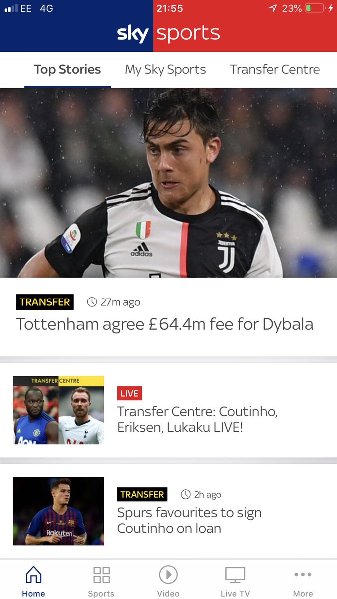 Just come out the cinema to 270 messages on the Yid group chat! First thought someone has shot Levy.. thinking sad times ahead!

Then I see this.. 
#COYS #TransferTalk #Dybala #JoinTheArgenSpine