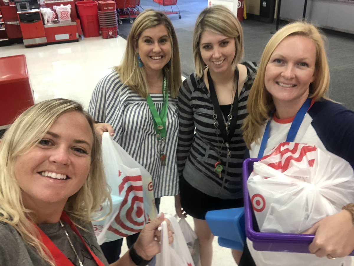 Thank you Principal  <a href="/vcs_Lonnie/">Lonnie Tidmarsh 🏆🏆</a> and <a href="/TimbercrestElem/">Timbercrest Elementary School</a> PTA for a fun morning of school shopping <a href="/Target/">Target</a> and coffee <a href="/Starbucks/">Starbucks</a> #tigers