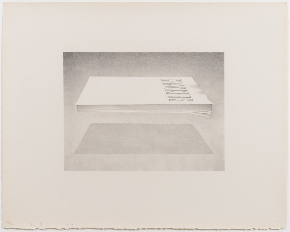 FADAtweets's tweet photo. Grab your favorite book cause today is #BookLoversDay📚
.
[#EdRuscha, Crackers, From the Book Covers Series, @lesliesacksgal]
.
https://t.co/q4MVfyhKwL https://t.co/VXx51T5RCn