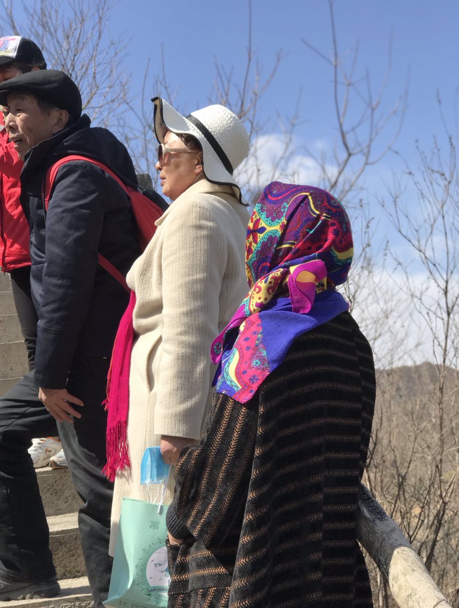 (15)FASHION IN CHINA, specifically old lady fashion was extremely extravagant, colorful, pattern on pattern, color on color.