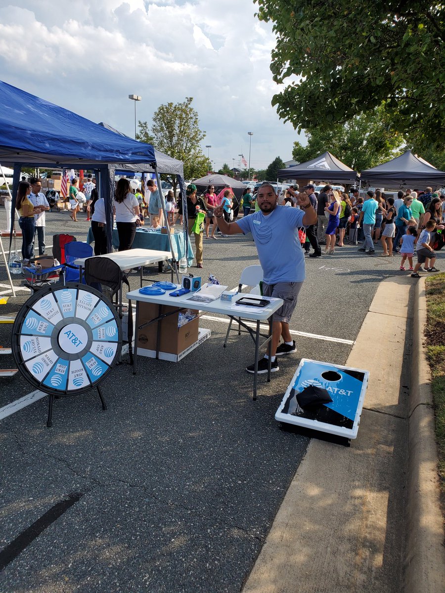NATIONAL NIGHT OUT Stafford Market Place AT&amp;T Portables! We are ready to go!! @attportables