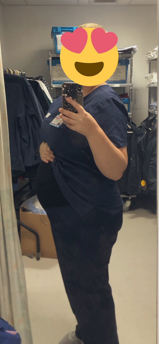 LAURAALDERSON1's tweet photo. Maternity trousers at the ready so I can still rock a 12 hour shift in the floor #nurselife #emergencynurse  #bumpzilla #secondtrimester #stillbossingit #itwasanomakeupday 😂😍 https://t.co/WbxpCnqpZm