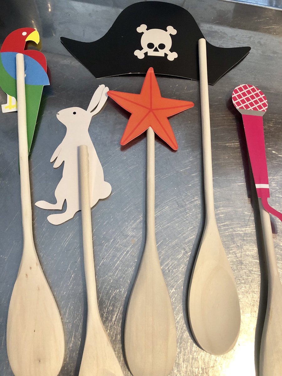 paulajamieson's tweet photo. Is it wrong that I happened to have 10 packets of wooden spoons in my cupboard? #notahorder #playmakecreate @carissadavies @Nina15nz @bexreflects https://t.co/p7KgznT8iX