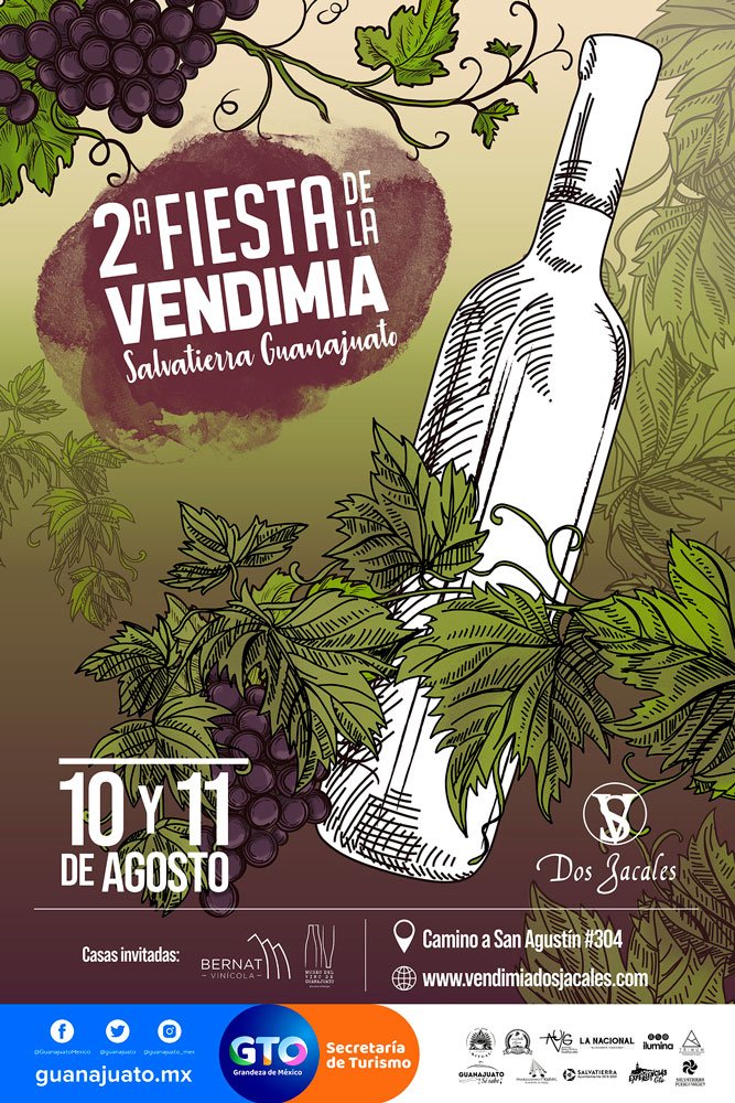Guanajuato México (@guanajuato) on Twitter photo 🍇 🍷 10 de Agosto no te pierdas la 2da Vendimia del Viñedo Dos Jacales, en <a href="/SalvatierraMx/">Salvatierra Gto</a> 🍷 🍇 🙌 ¡Te esperamos! 🙌 Ven y #ViveGuanajuato #VisitaGuanajuato #VinoGuanajuatense #VendimiaGuanajuato
📍 goo.gl/maps/m1Y4kCsVz… 🍇 🍷 10 de Agosto no te pierdas la 2da Vendimia del Viñedo Dos Jacales, en <a href="/SalvatierraMx/">Salvatierra Gto</a> 🍷 🍇 🙌 ¡Te esperamos! 🙌 Ven y #ViveGuanajuato #VisitaGuanajuato #VinoGuanajuatense #VendimiaGuanajuato
📍 goo.gl/maps/m1Y4kCsVz…