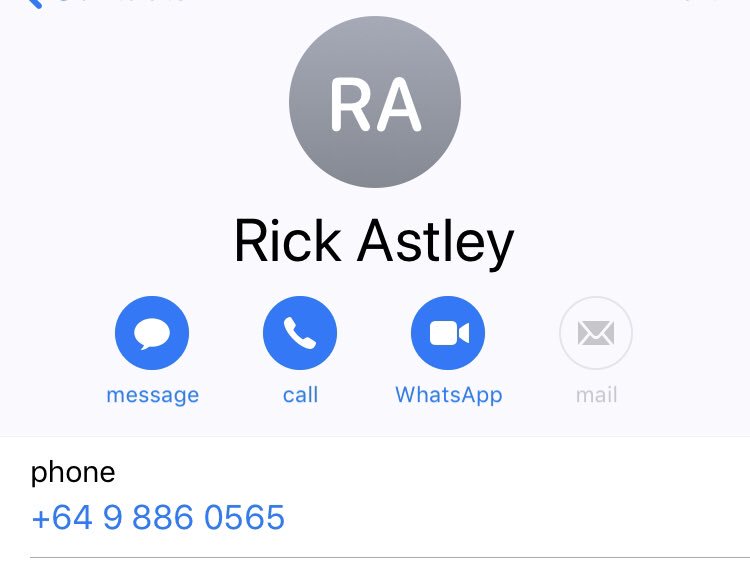 Rick roll phone number 