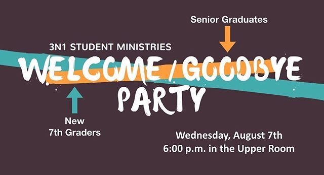 3N1Ministries's tweet photo. 🤗 and 😭 at the same time! Either way, it will be a great time! Everyone is invited as we honor our new 7th graders and senior graduates! https://t.co/CQw5K1XwJO https://t.co/ZXn1Zm8Itl