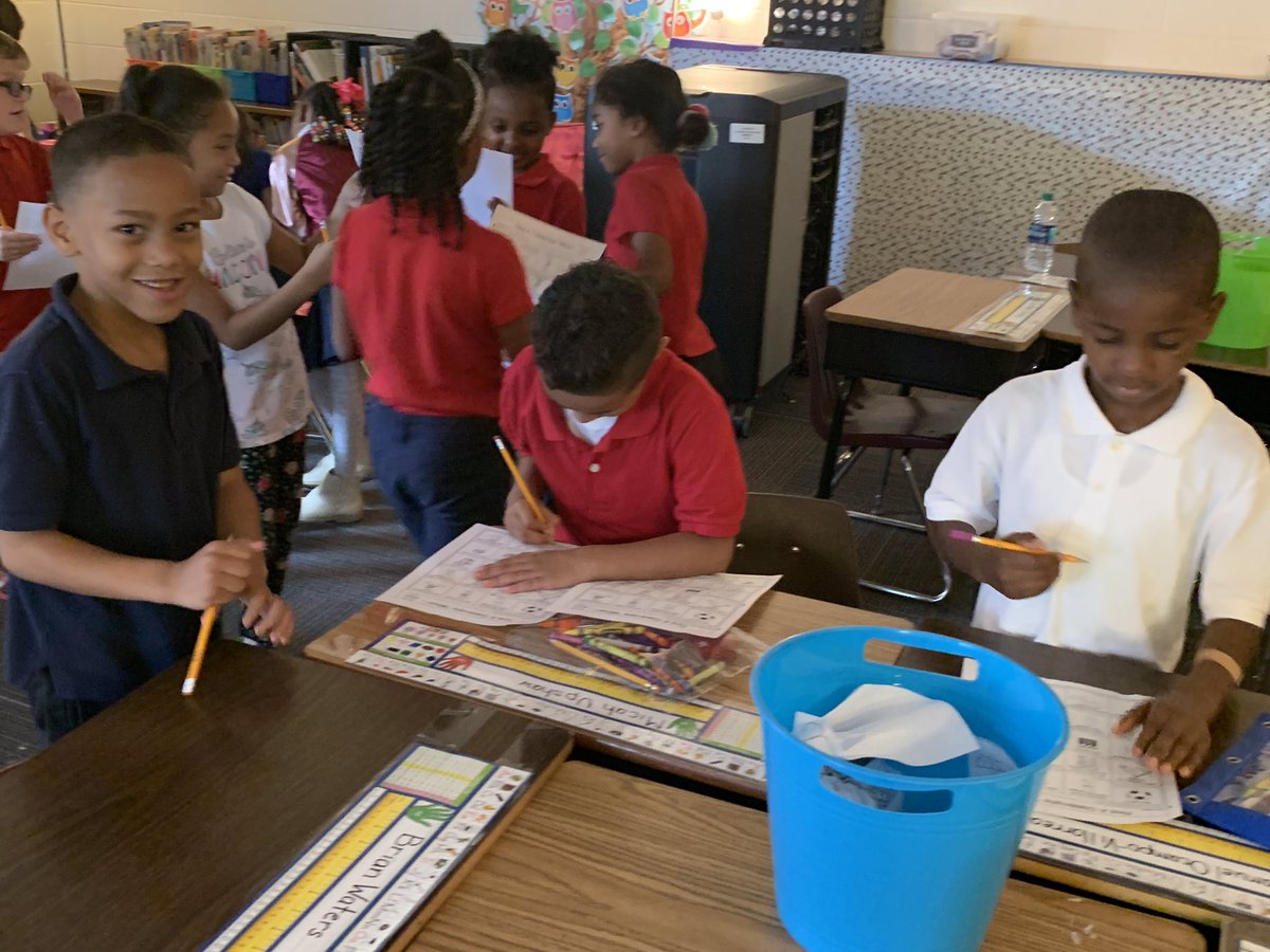 MsKris_Meadows's tweet photo. The kiddos of room 2G got to know each other through Classroom Bingo, &amp; we learned we can make anything using only a dot! Academics are important of course, but practicing and developing social/emotional skills are vital! @LockheedElem #LockheedUnited #LoveLeadLearn #BeSomebody https://t.co/SK2TZsYAcl
