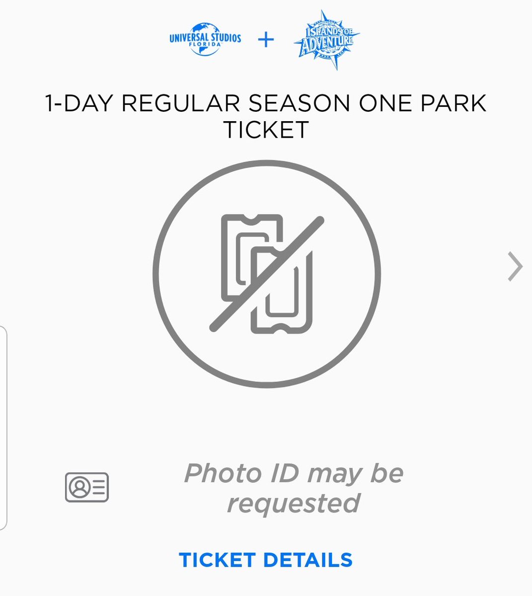Andy_TuT's tweet photo. @UniversalORL is this a park to park or base ticket? #askuniversal https://t.co/O22KPIJSLi
