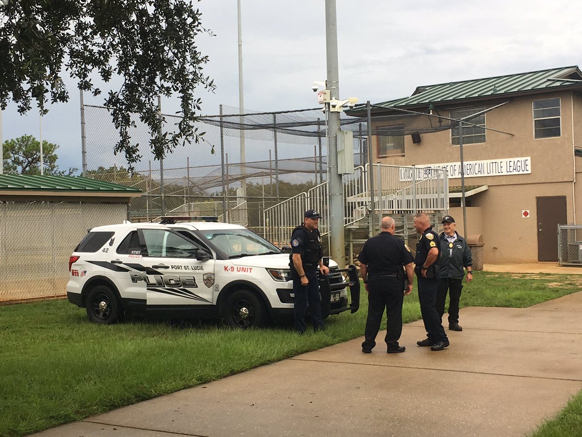PSLPolice's tweet photo. Just arriving at Canal Park. join @PSLPolice &amp; NICE tonight from 5-9m for #nationalnightoutagainstcrime. Food,fun,demonstrations,at 4 @CityPortStLucie parks. Help celebrate our safest city in Florida over 100k again in 2018! Lyngate, C24 Canal, Whispering Pines &amp; McChesney Parks. https://t.co/e7KnNpaQEj