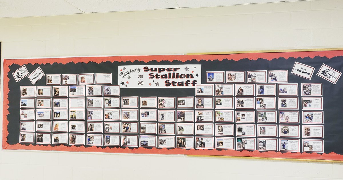 Introducing your 2019-2020 Super Stallion Staff!!! Gearing up for a great school year!!