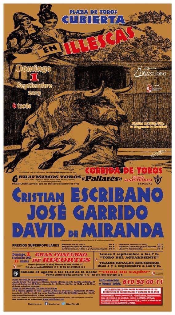 ddominguin's tweet photo. La empresa @MaxiToroSL ha presentado el cartel de la feria de septiembre en Illescas con @CEscribano_info @infojosegarrido y David de Miranda con toros de Pallares https://t.co/qlRBlLrxyR