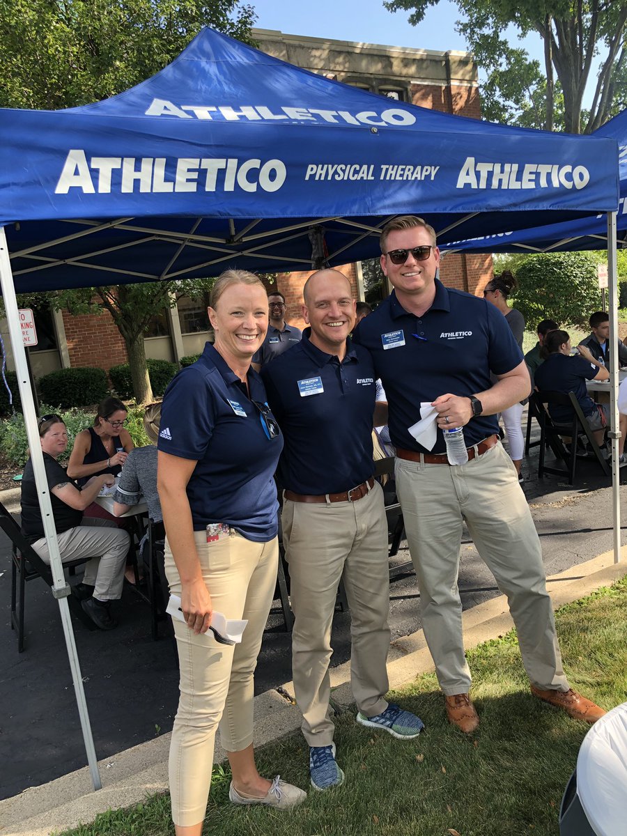 Athletico's tweet photo. Good food and good company at the  #AthleticTraining summer onboarding cookout! 🍔🌭 #AthleticoSigningWeek https://t.co/E0AJovYTG4