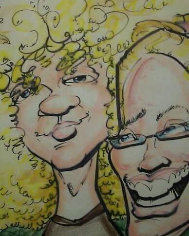 Curlychrisv2's tweet photo. Sister and I got this done years ago when my hair was long.
#Caricature #sketch #throwback #art https://t.co/MsSrNqqsnv