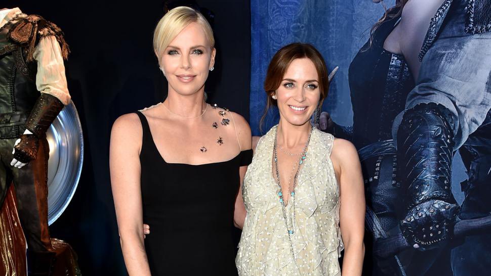 emily blunt & charlize theron:“we still have this ongoing thing. listen, we’re sisters. it’s for life.”