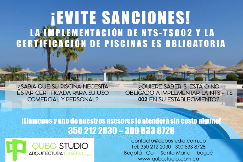 QUBO_STUDIO's tweet photo. 🚨EVITE SACIONES🚨🤔🤔📲💼🤝✅Implementación NTS -TS 002 ✅Implementación para la certificación de Piscinas ⚠️🏊🏽‍♂️🏊🏽‍♂️⚠️ #normastécnicassectoriales #certificaciondepiscinas #evitesanciones #qubostudiosas https://t.co/kGB5wxeXrN
