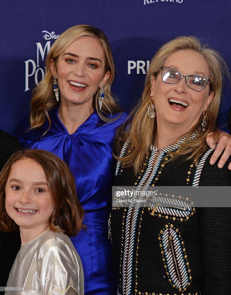 emily blunt & meryl streep:“it’s hilarious that we always play people who are contentious with one another. from prada to the witch&baker’s wife, now to cousins who drive each other insane, i finally asked her, when are we gonna play lovers or something?” meryl said, “dream on.”