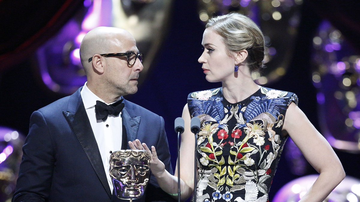 emily blunt & stanley tucci:"i can't believe you slept with my wife” "oh my god! for the last time, we shared a bedroom! we were children growing up together!"