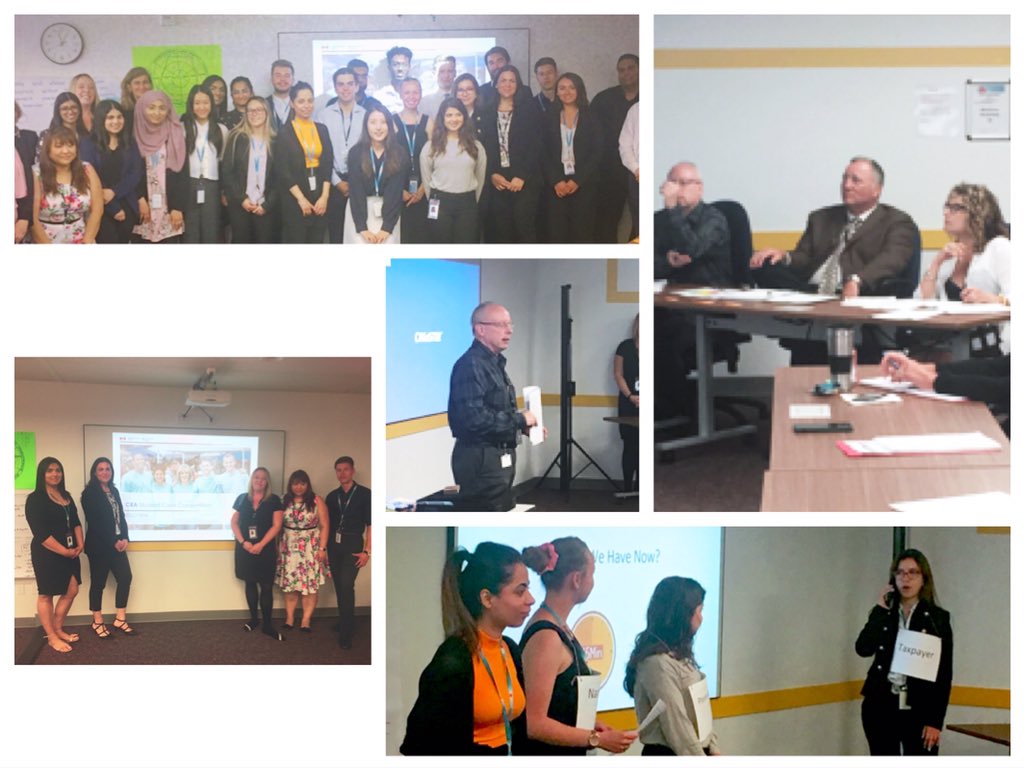 AnissaElabbas's tweet photo. Today was the final phase of our 2019 Students Case Competition with Group 2 winning the best prototyped innovation. Thank you senior management for your fervent support and our brand new director Marty Frank for engaging with our students on his day 1 #innovation #support https://t.co/6vBL7ZxcuC