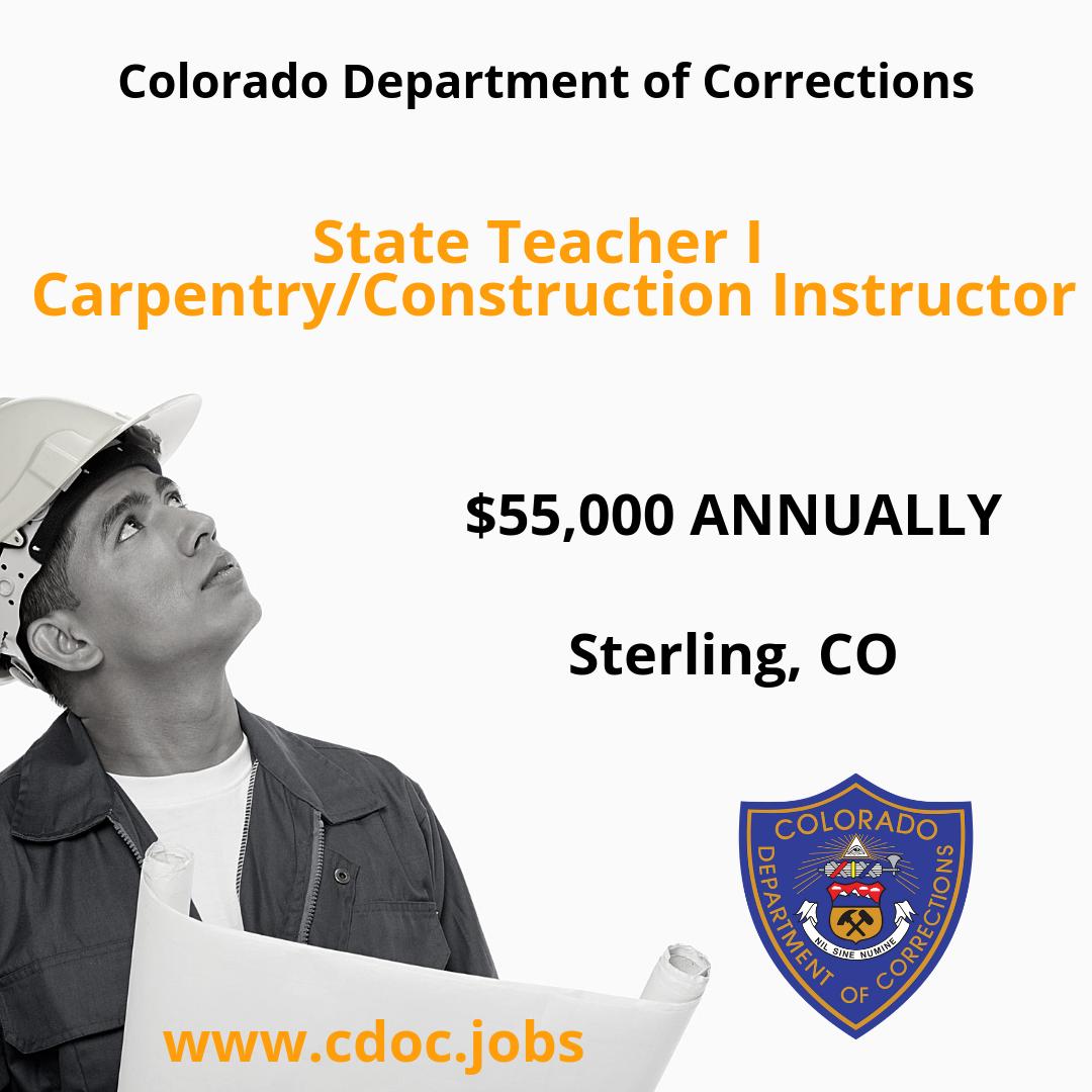 ColoradoDOCJobs's tweet image. cdoc.jobs #construction #building #instructing #CDOC