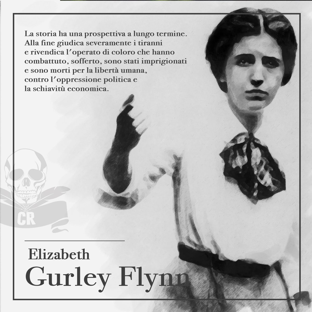 cannibaliere's tweet photo. Nasceva oggi #ElizabethGurleyFlynn, attivista e femminista Usa.

#femminismo #attivista #workingclass #history #storia #7agosto #cannibaliere #cronacheribelli https://t.co/dqK9ok6OSc