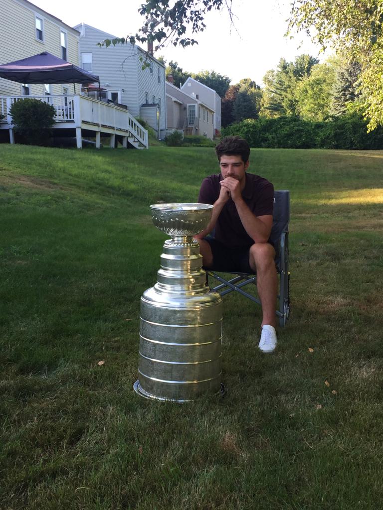 Just letting it all soak in! @zachsanford21 spends time with the #StanleyCup <a href="/StLouisBlues/">St. Louis Blues</a> 
<a href="/nhl/">NHL</a> <a href="/HockeyHallFame/">Hockey Hall of Fame</a>