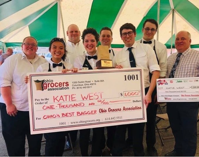 Congrats <a href="/DorothyLaneMkt/">Dorothy Lane Market</a> and @katieeweest on your 1st Place Finish in the <a href="/OhioGrocers/">Ohio Grocers Assoc.</a> State Bagging Contest👏🏆👏 Best wishes at the National Competition in San Diego in February. Check out the videos on Dorothy Lane Market's Instagram account.  #FairmontDECA  #FirebirdGraduate
