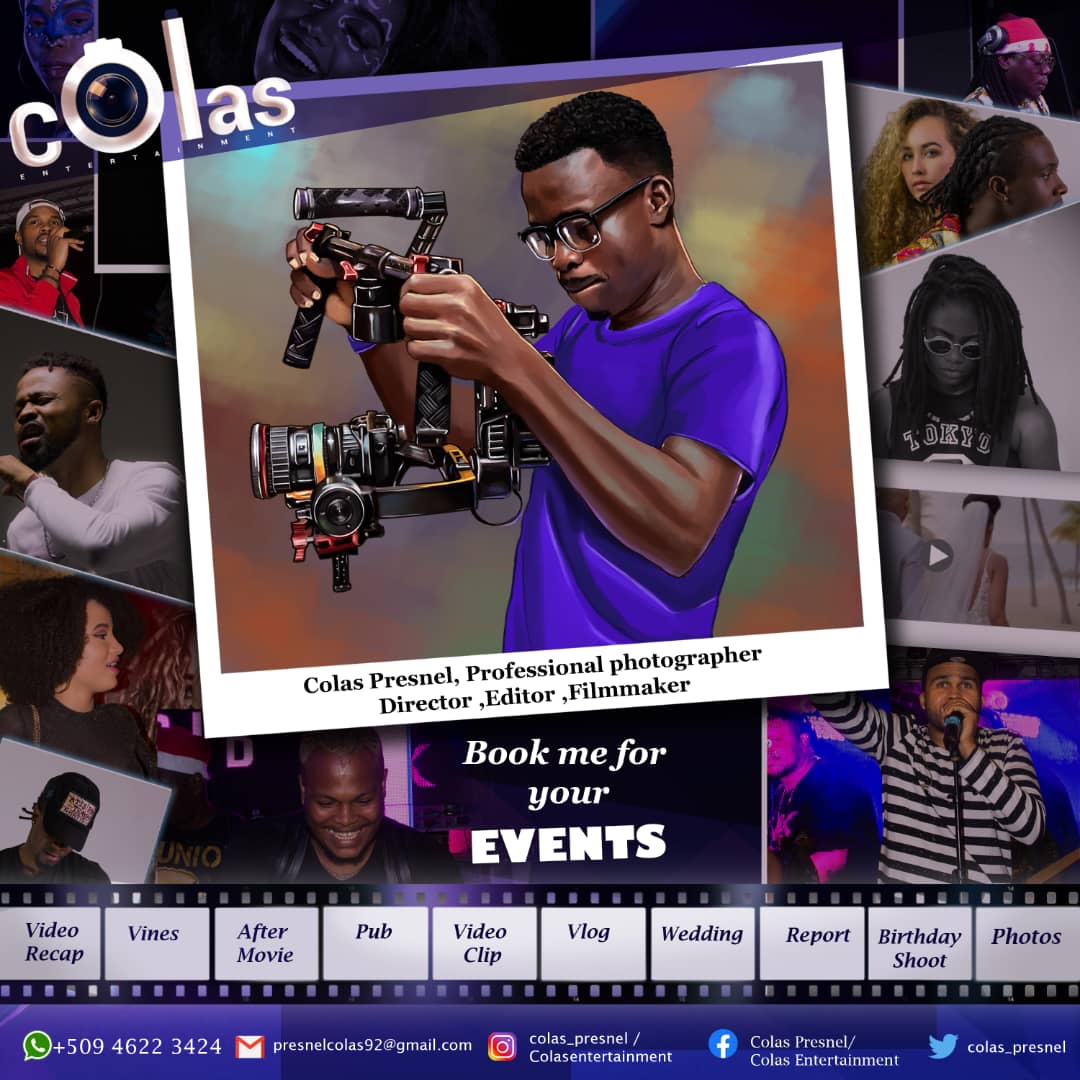 Colas_Presnel's tweet photo. Pa bliye nou ka kontaktem pou visuel Nenpòt Event kew ap fè
👇👇 fè msj la pase 😘😘👊👊
#ColasEntertainment 📸📽💻 https://t.co/4YxmHBg0Qk