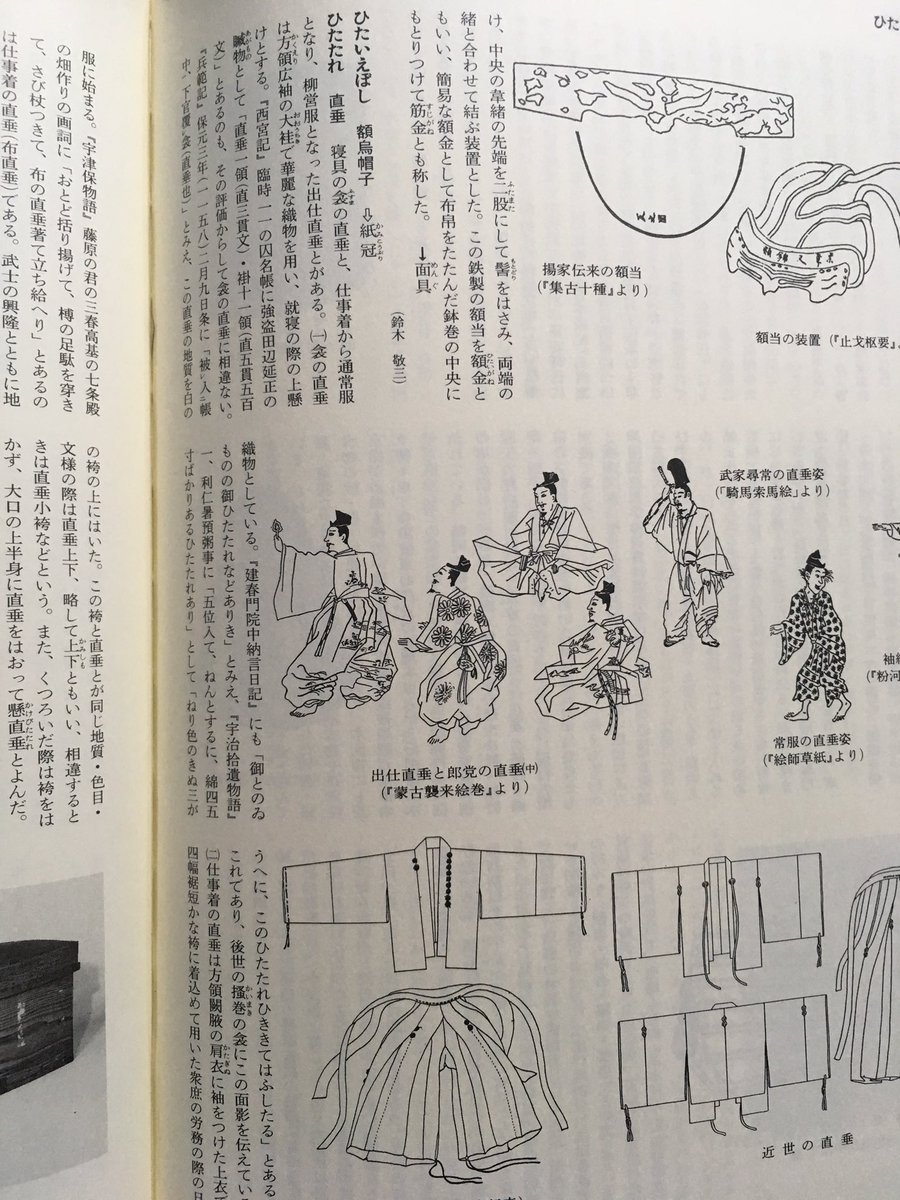 恥ずかしながら、本棚に鎮座されておられる有職故実大辞典を忘れていた。(妻の私物)
調べ物が分からなければ先ずはコレ!コレを読んで分からないものは自分で考える他無い。

文書で定義を明確化してあるから
調べ物には必読だな。あまりに分厚くて、中々開く気になれないのが難点w 