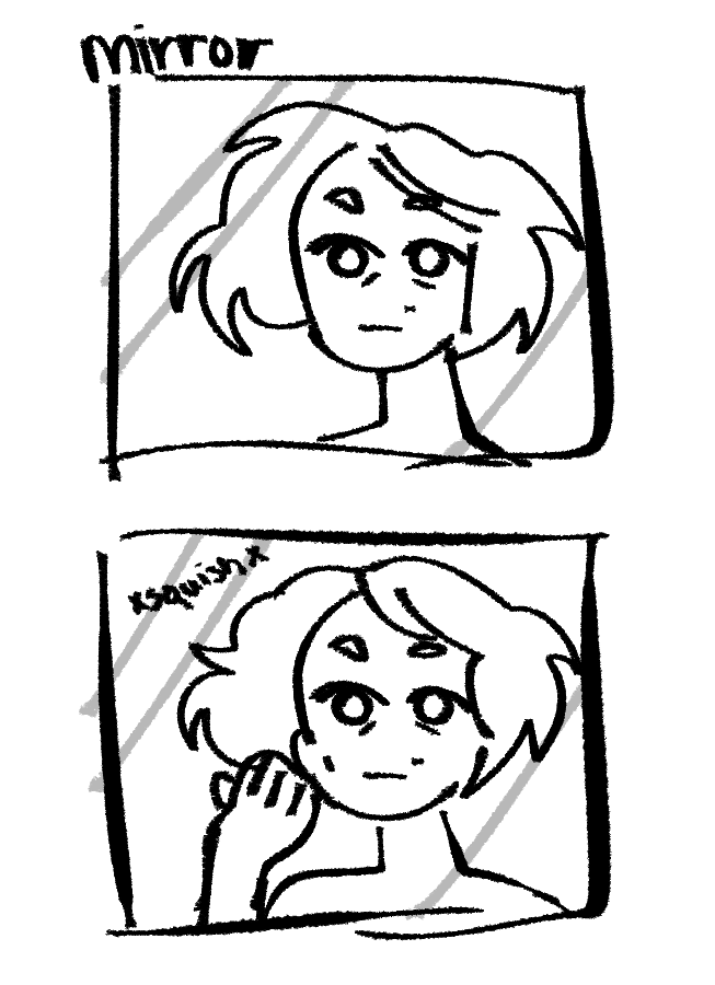 it's the little things in the mirror 