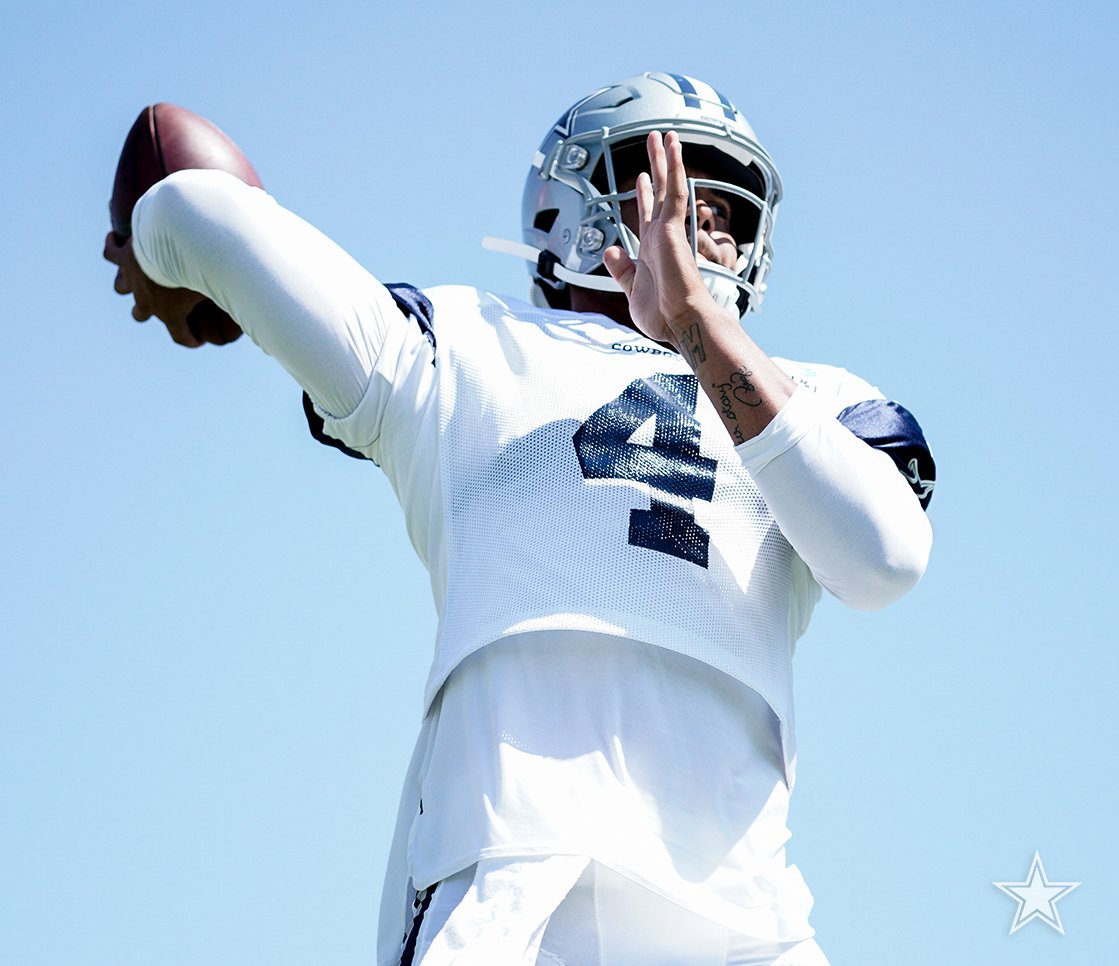 dallascowboys's tweet photo. 4️⃣ days until our first preseason game!

@dak | #DallasCowboys https://t.co/AOPMiiiM6u