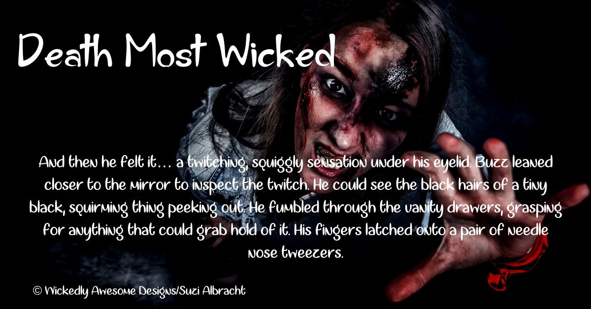 SuziAlbracht's tweet photo. Death Most Wicked
Today’s horror hero is an everyday kind of guy and his nemesis is even deadlier. Welcome to my world. 
https://t.co/5ltabip5jy
#BZbooks #ASMSG https://t.co/ZSHZBuTYlI