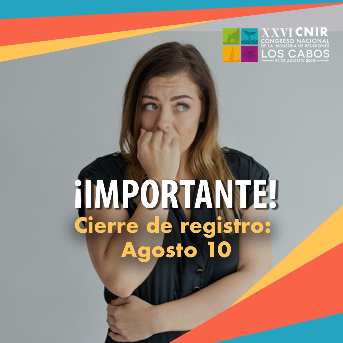 ✨🚨 Aviso importante, recuerda que el registro cierra este 10 de agosto, no habrá inscripciones en sitio.

Pasa la voz y registrate aquí: buff.ly/2FixbKz 🚨✨