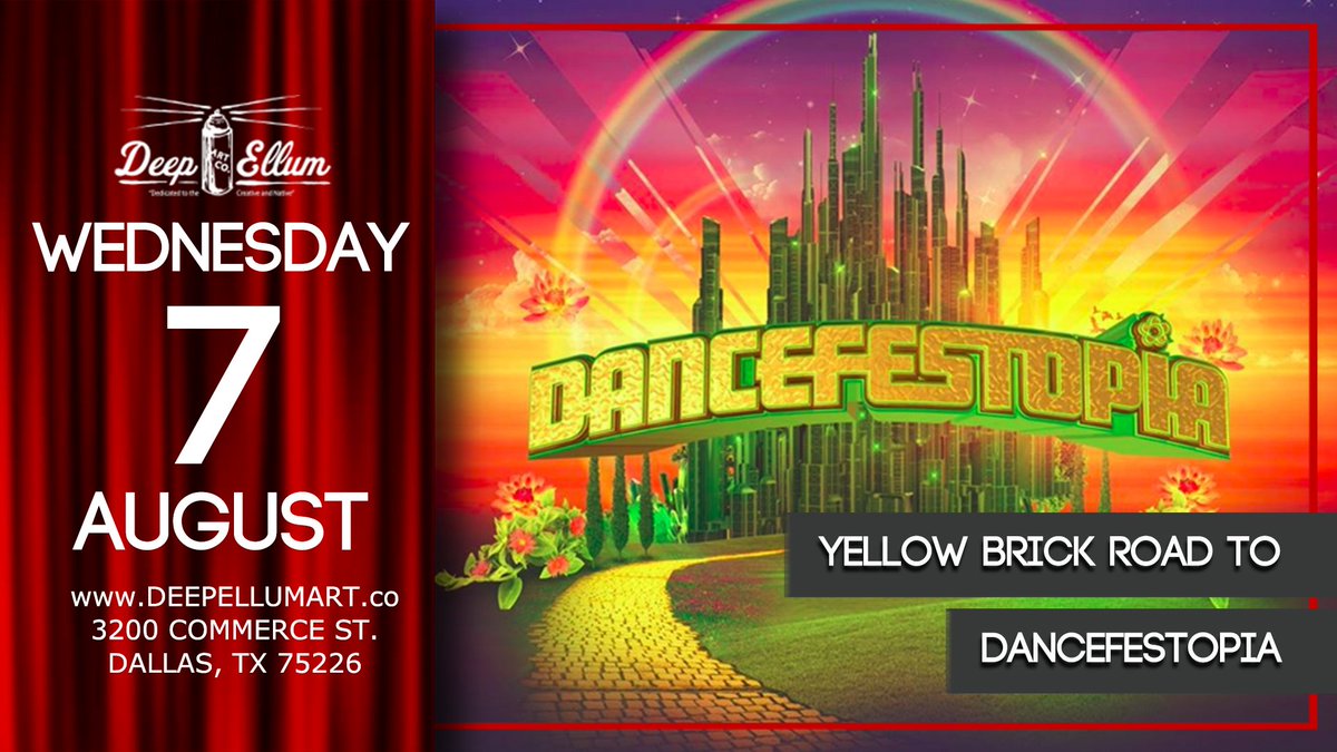 DeepEllumArtCo's tweet image. @Dancefestopia is hosting a touring series of events around the US which DJs are competing for a spot to play Dancefestopia!  

Dallas is Wednesday night!  Come out &amp;amp; help select the DJ to represent DFW! #dancefestopia #deepellum #dallasdjs