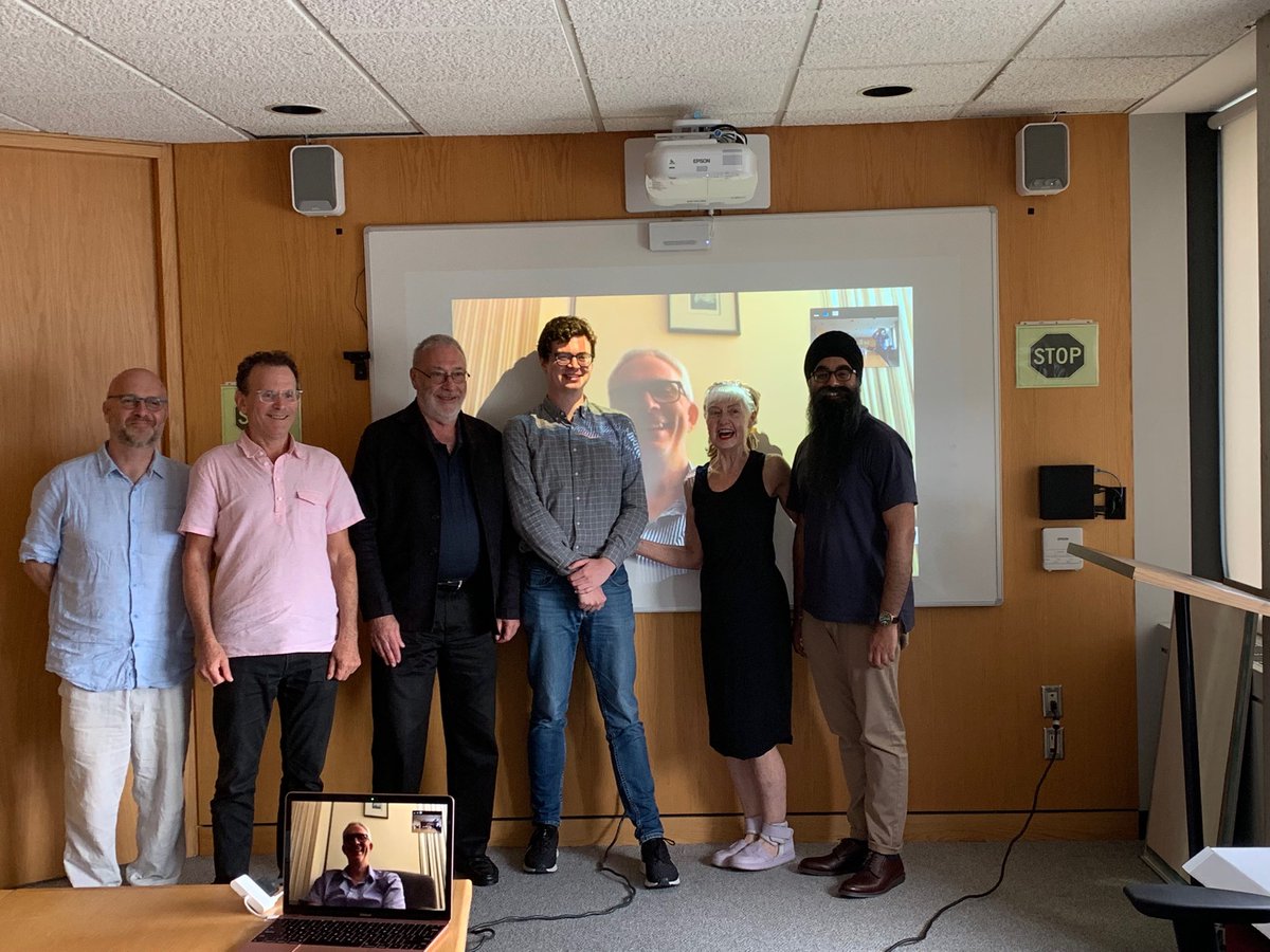 bellheta's tweet photo. Great dissertation defense Dr. Andrew Jones. External: David Cook, Internal: Greg Elmer, Dean’s Rep and Chair: Jakeet Singh, Committee Members: Robert Latham, David Mutimer and Shannon Bell. https://t.co/EDyD27IgaB