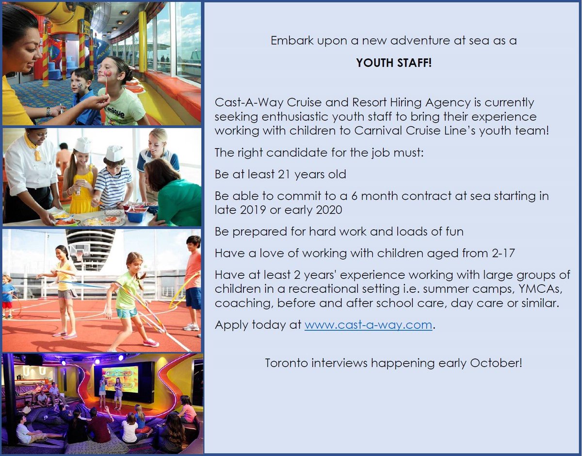 CAST-A-WAY Cruise and Resort Hiring Agency - Virtual Job Fair